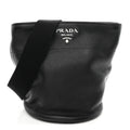 Vitello Daino Bucket Bag Black