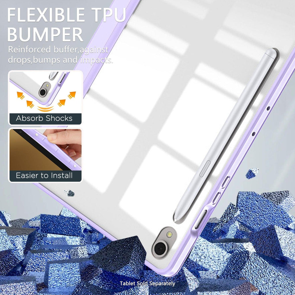 SAHARA - Venture Series Folio Case for Samsung Galaxy Tab S10 FE+ - Purple Orchid