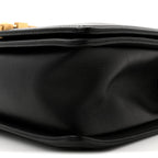 Calfskin Quilted Medium Boy Flap Black
