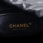 Shiny Calfskin Quilted Chanel 22 Navy Blue
