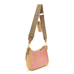 Yarn Raffia Effect Crochet Striped Re-Edition 2005 Shoulder Bag Naturale Petalo