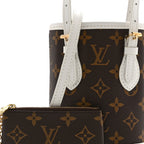 Monogram LV Match Nano Bucket Bag White