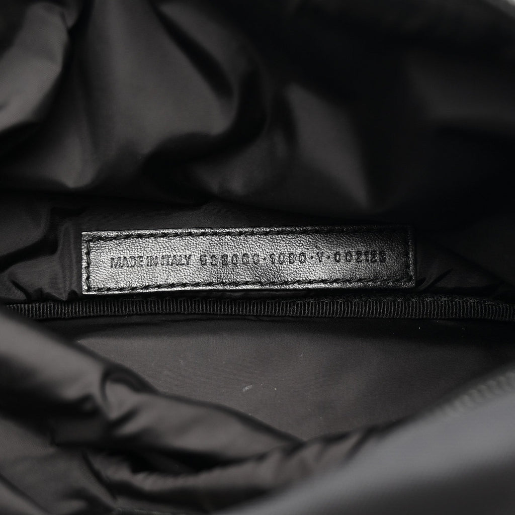 Recycled Sport Nylon Logo Embroidered Wheel Beltpack Black