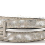 Crystal Vitello Laminato Suede FF Nano Fendigraphy Hobo Charm Grey
