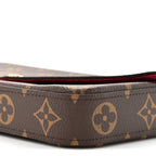 Monogram Pochette Felicie Chain Wallet Fuchsia