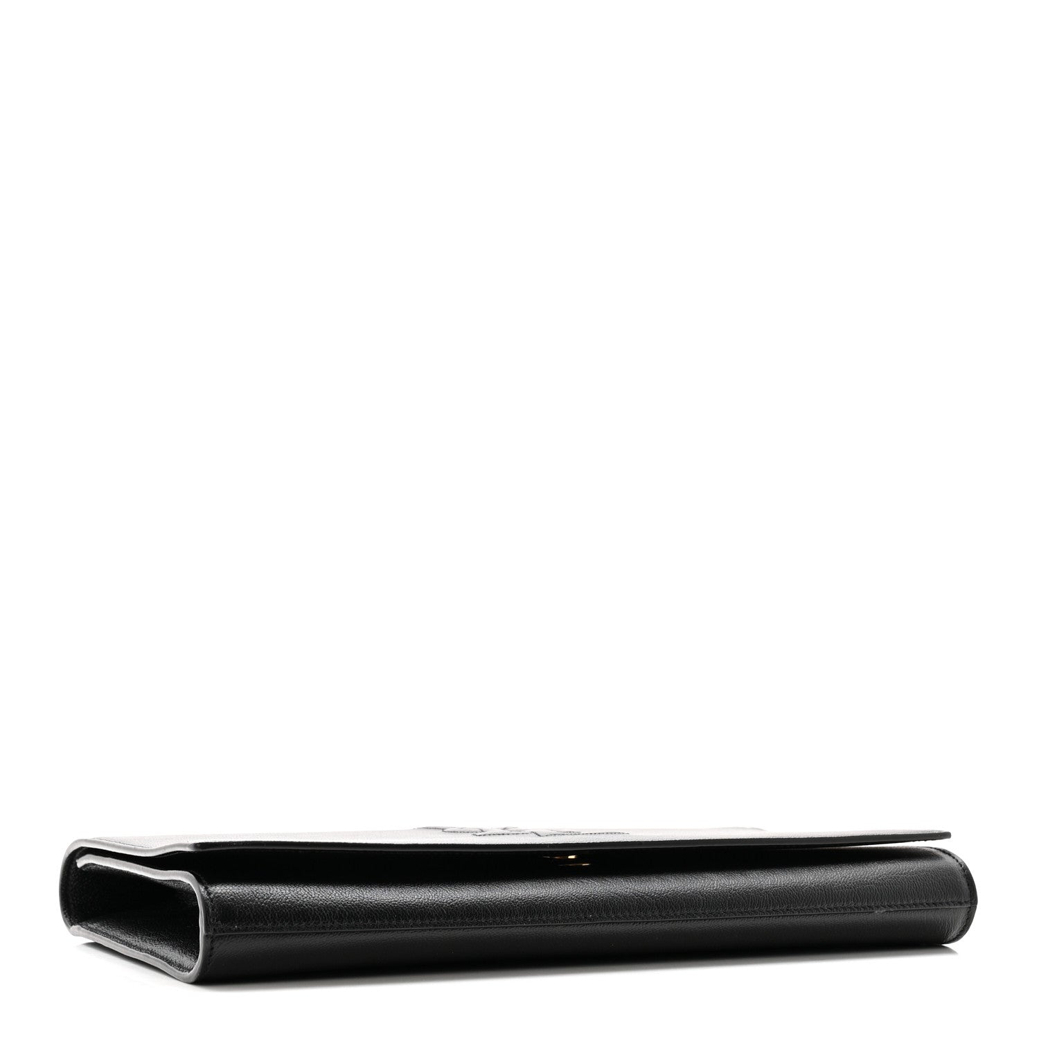 Calfskin Monogram Large Belle De Jour Clutch Black