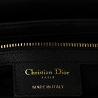 Grained Calfskin Saddle Bag Black