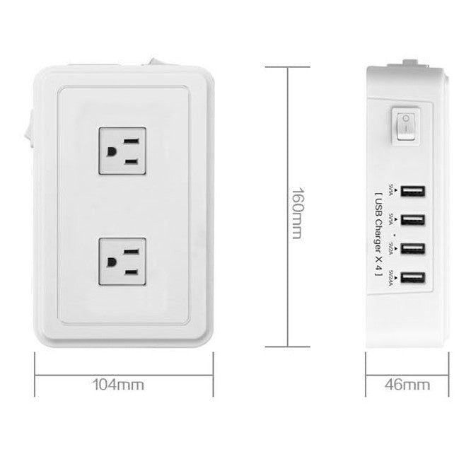 Charging Hub For AC And USB Outlets