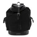 Nylon Grained Calfskin Watson Diaper Bag Black