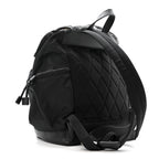 Nylon Grained Calfskin Watson Diaper Bag Black