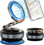 Magnetic Car Phone Holder for Mag-Safe [108+LBS Suction & 3200gf Magnetic] 360° Adjustable Ultra Suction Cup Phone Holders for Your Car/Gym/Mirror, Car Mount for iPhone & Android