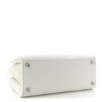 Calfskin Lizard Embossed Medium Paloma White