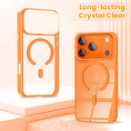 Entronix [Magnetic] Case Compatible with iPhone 17 Pro Max - [Clear Back] Soft Matte Frame