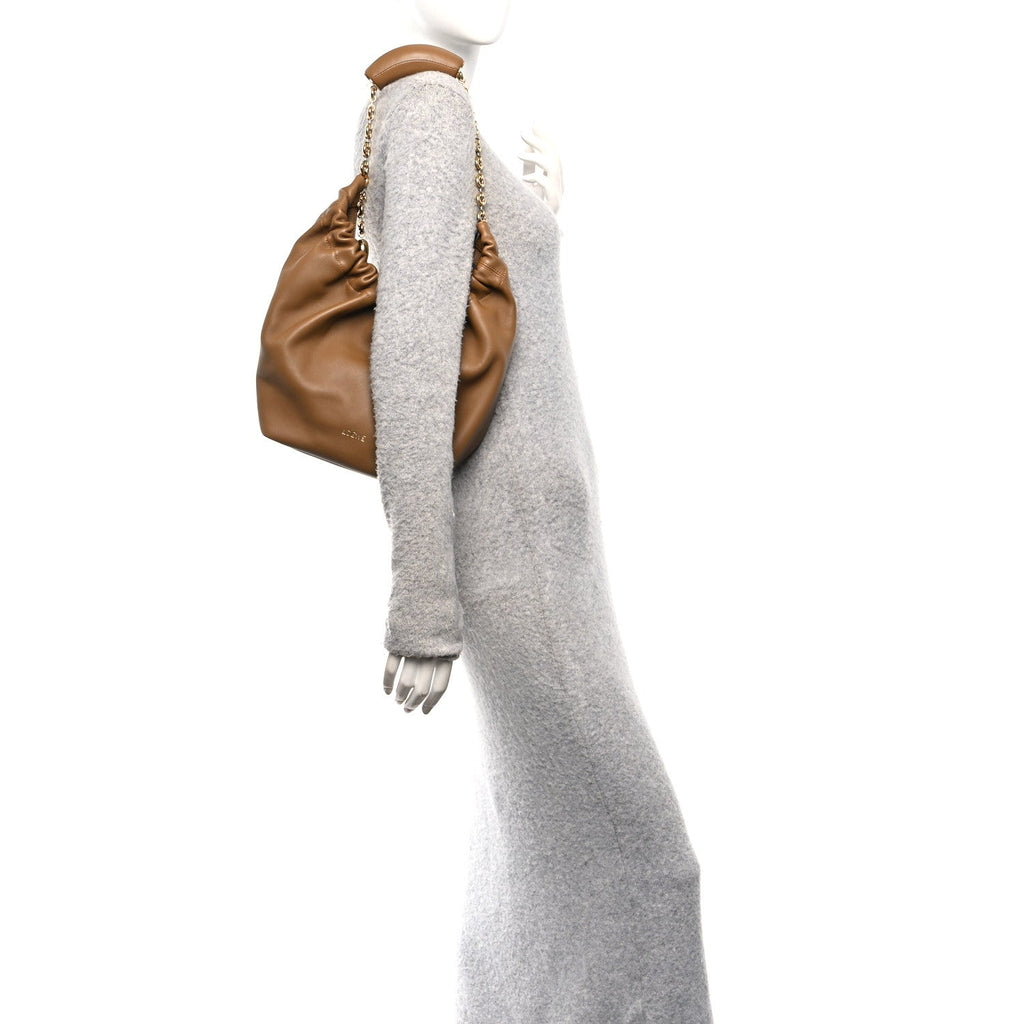 Nappa Small Squeeze Bag Oak