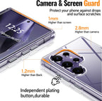 Entronix Case Compatible with Galaxy S22 Ultra - [Hard Back] Clear Cover