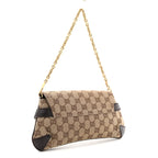 Monogram Horsebit Clutch Dark Brown