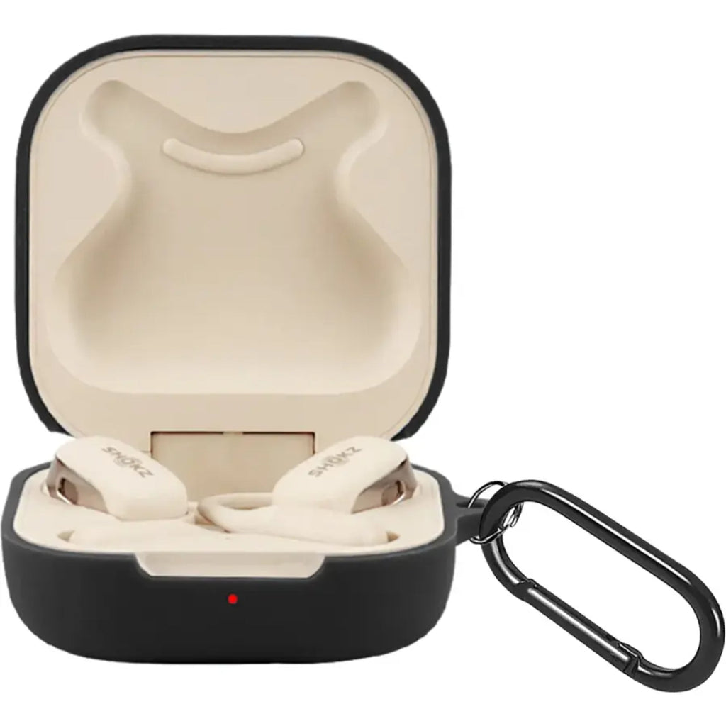SAHARA - Venture Series Silicone Case for Shokz OpenFit and OpenFit 2 True Wireless Headphones - Black