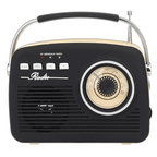 Multi-Function Bluetooth Retro Speaker with Rechargeable Battery