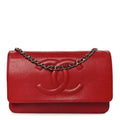 Caviar Timeless CC Wallet on Chain WOC Red