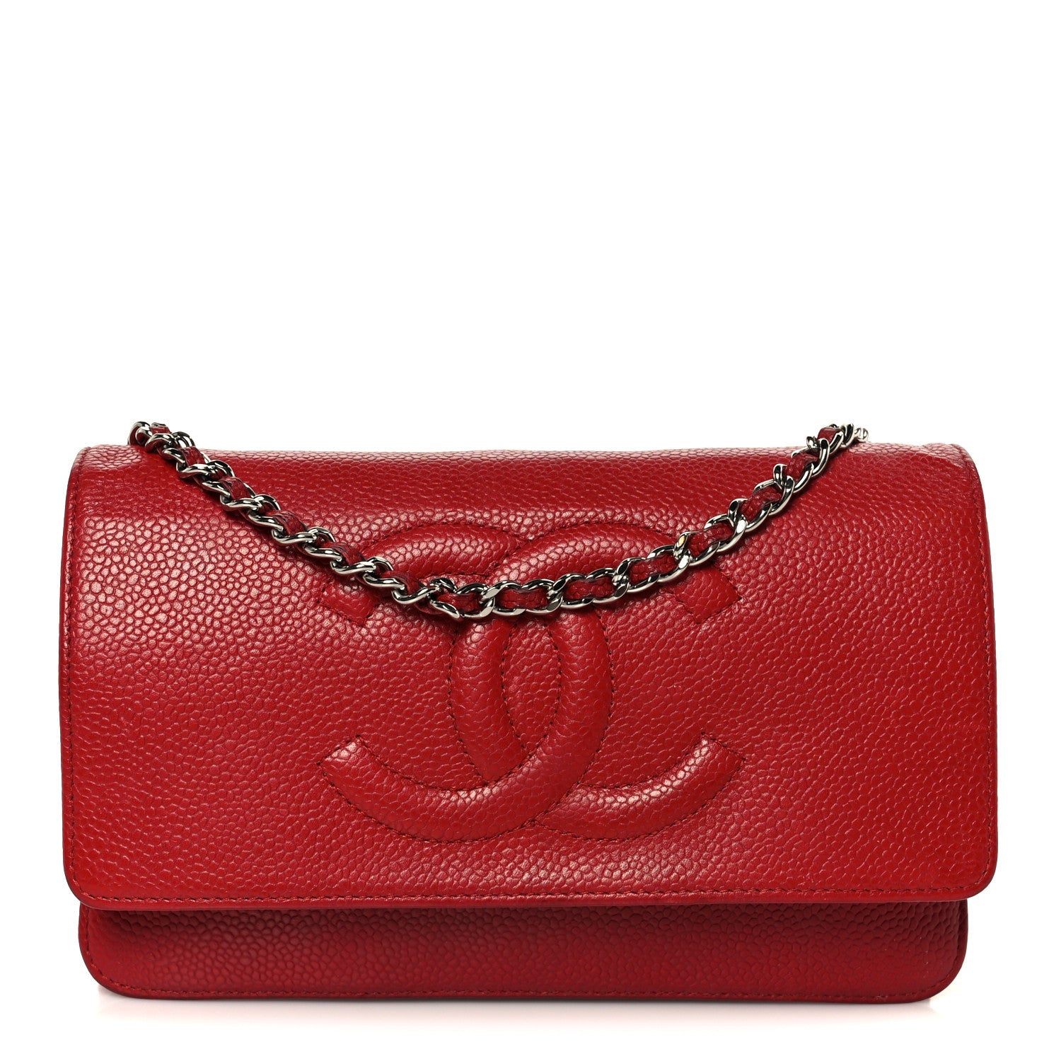 Caviar Timeless CC Wallet on Chain WOC Red