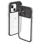 Full Protection With Mobile Phone Protective Film Slide Camera Lens Phone Case For Iphone 14 Plus In Gray
