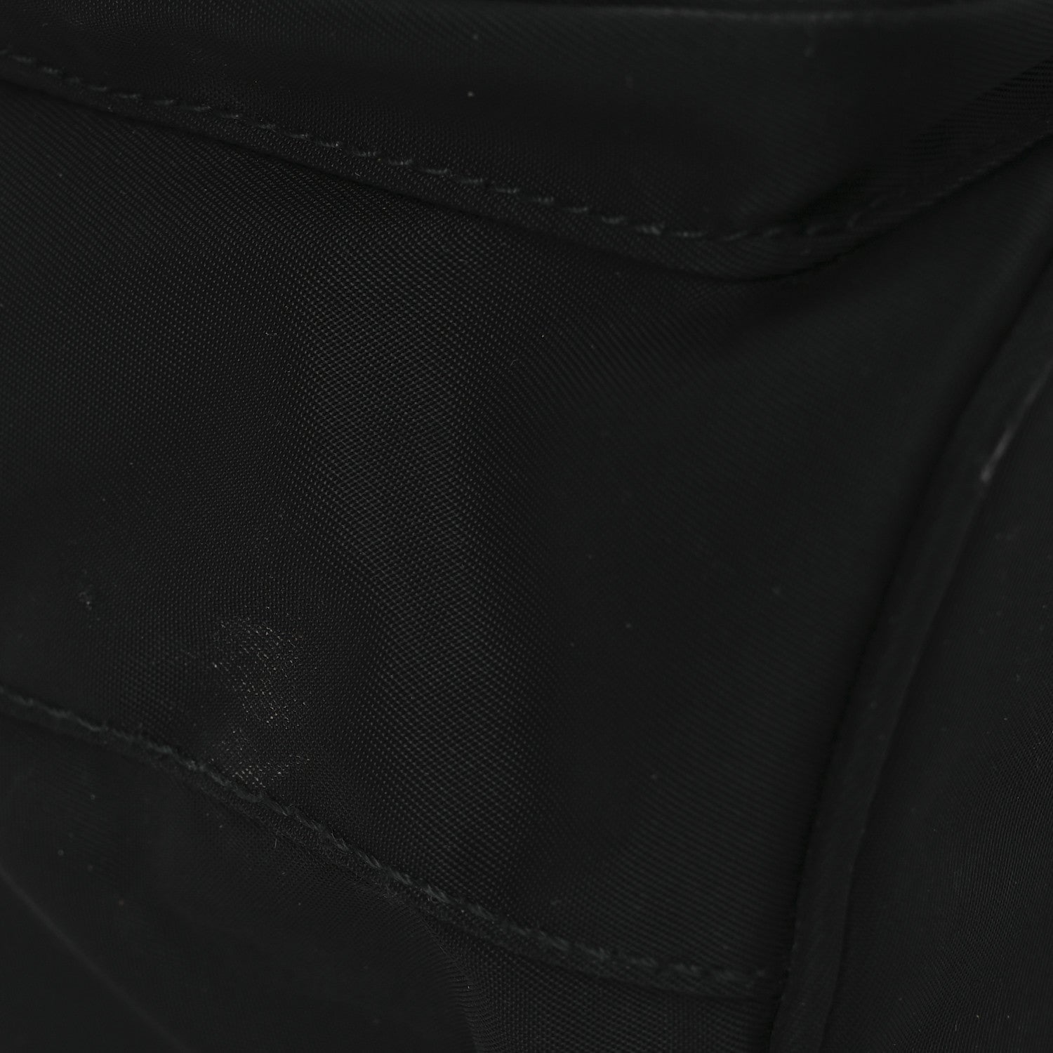Saffiano Tessuto Nylon Mini Bucket Crossbody Bag Black