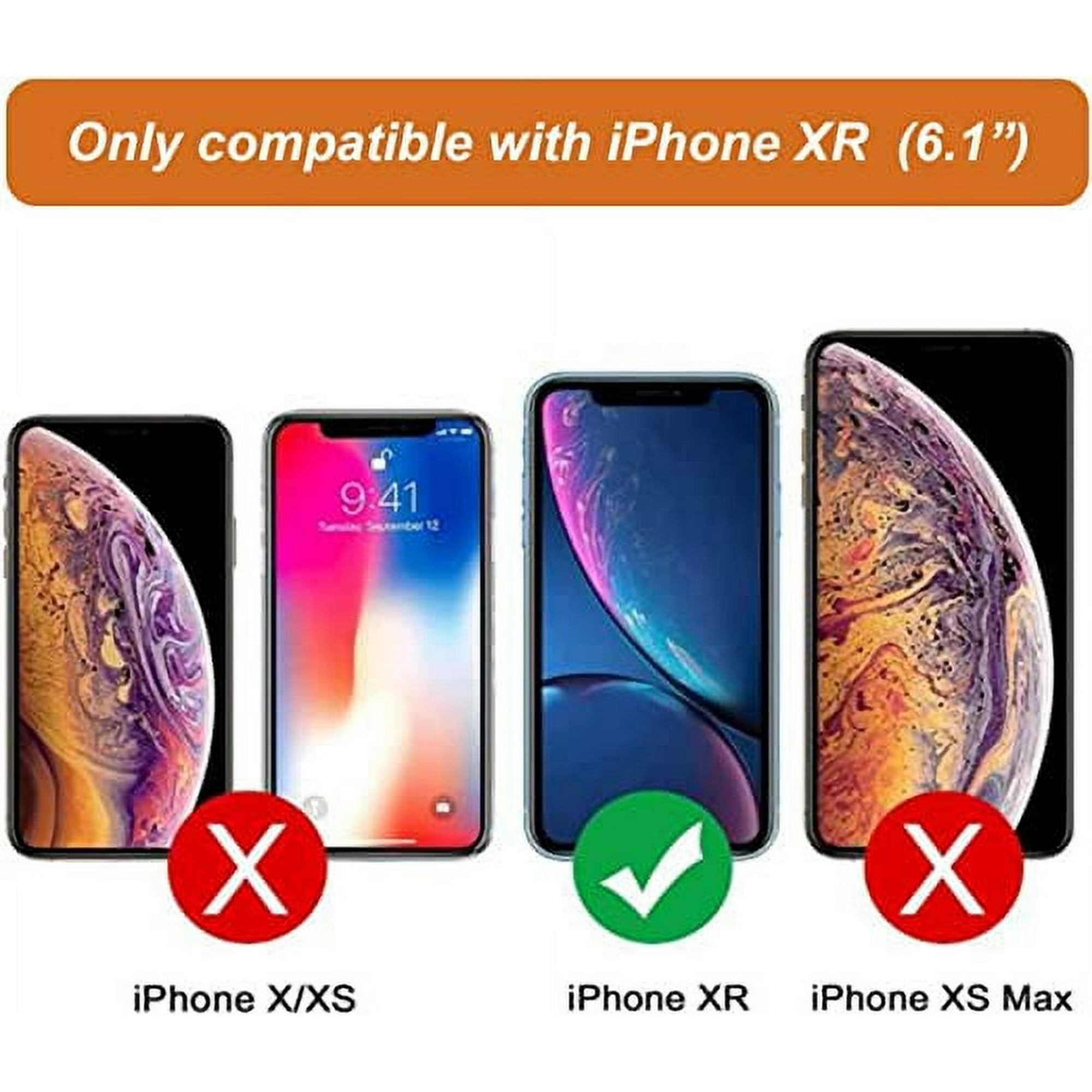 Entronix Case Compatible with iPhone XR - [Hard Back] Thick Clear