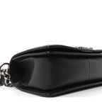 Caviar Chevron Quilted Medium Boy Flap Black
