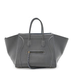 Baby Grained Calfskin Medium Phantom Luggage Kohl