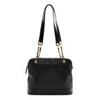 Caviar Triple CC Shoulder Bag Black