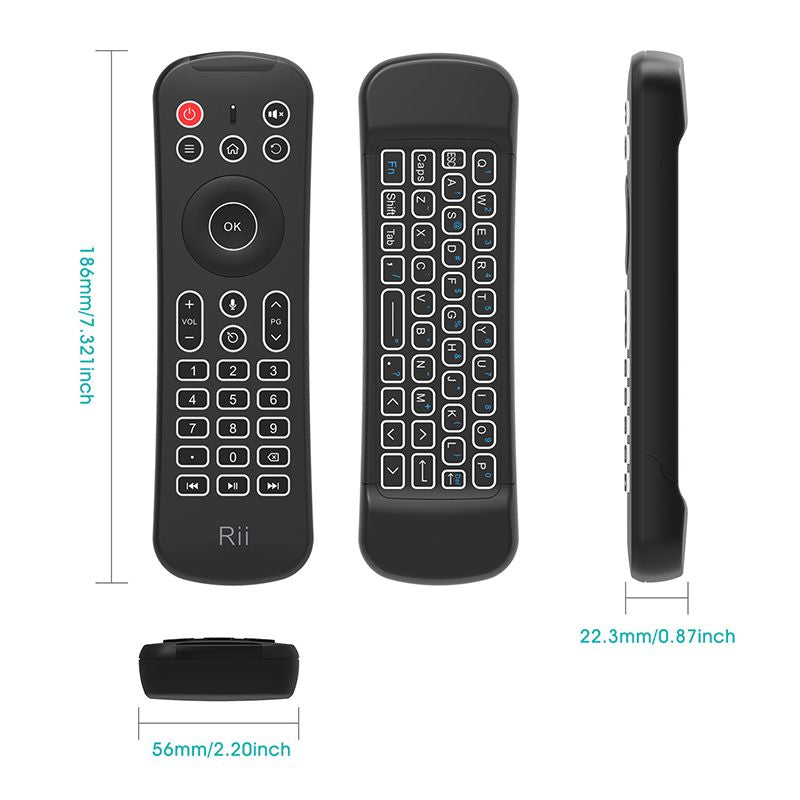 MX6 2.4G Mini Wireless Keyboard Remote Control for Computer, TV, Android Set Top Box