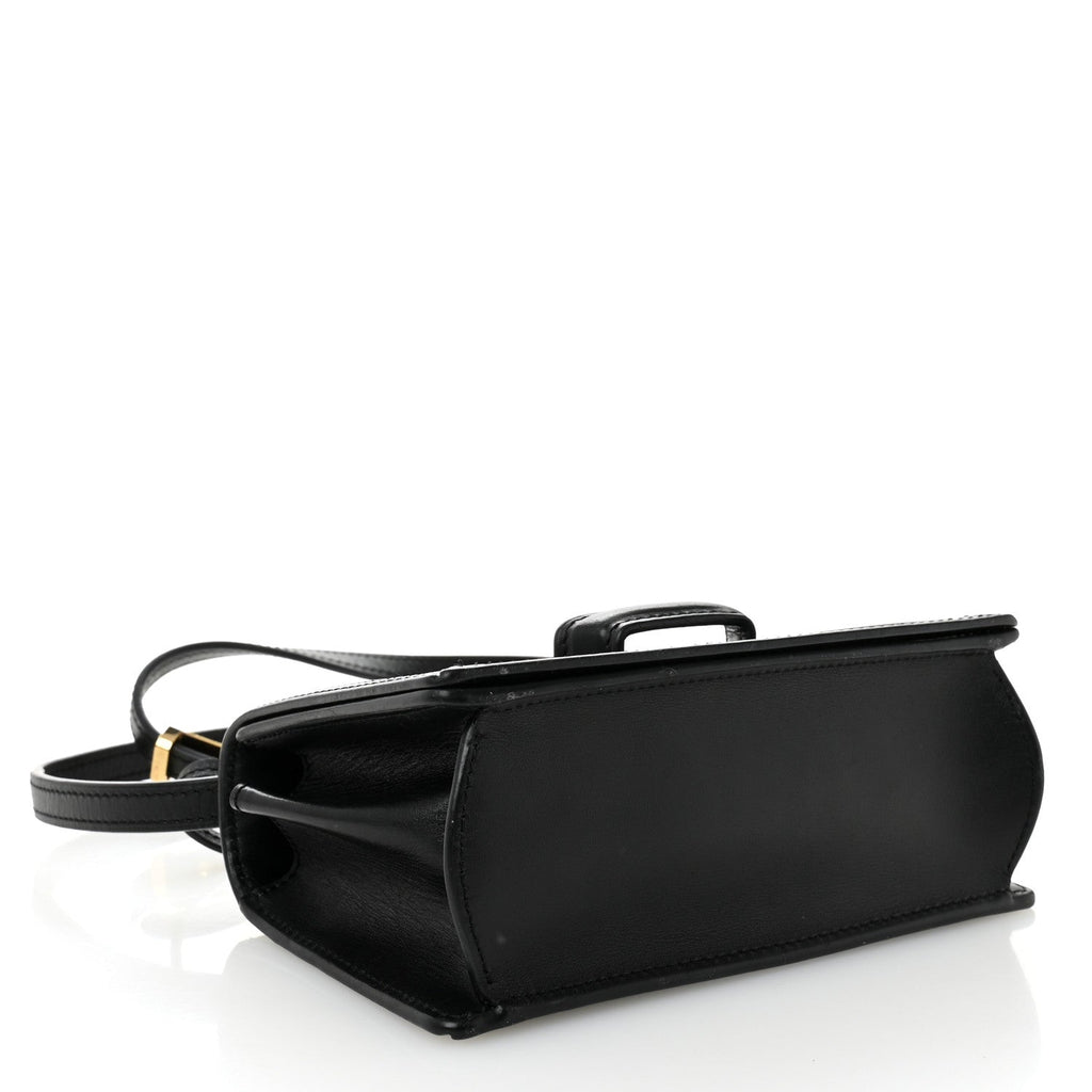 Calfskin Small Barcelona Shoulder Bag Black
