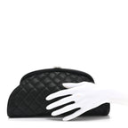 Caviar Quilted Timeless Clutch Black