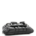 Nappa Vertical Matelasse Small Maxi Horsebit Chain Shoulder Bag Black