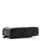 Caviar Quilted Top Handle Slim Vanity With Chain Black