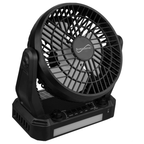 Solar-Powered BT Speaker with FM Radio, LED Flashlight & Fan