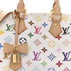 LV X TM Monogram Multicolor Speedy Bandouliere 25 White