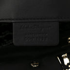 Raffia Calfskin The Studio Box Tote Black