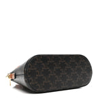 Canvas Calfskin Triomphe Teen Honorine Bag Tan