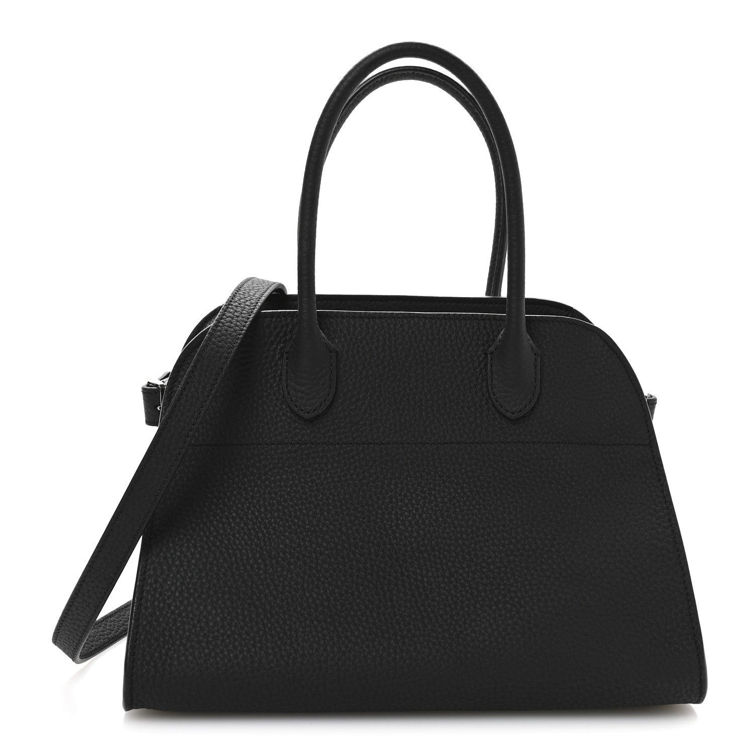 Grained Calfskin Soft Margaux 10 Bag Black