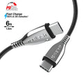 Titanium USB-C to USB-C Braided Cable 6ft
