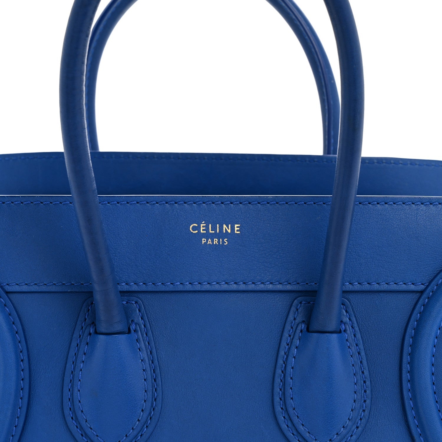 Smooth Calfskin Micro Luggage Royal Blue