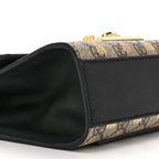 GG Supreme Monogram Bees Small Padlock Shoulder Bag Black