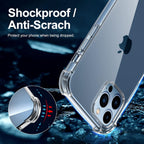 Entronix Case Compatible with iPhone 13 Pro Max - [Flexible] TPU Clear