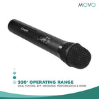 Movo WMIC80 UHF Wireless Handheld Microphone System