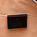 Calfskin Matelasse Small GG Marmont Chain Shoulder Bag Black