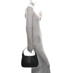 Calfskin Small Jackie Shoulder Bag Black