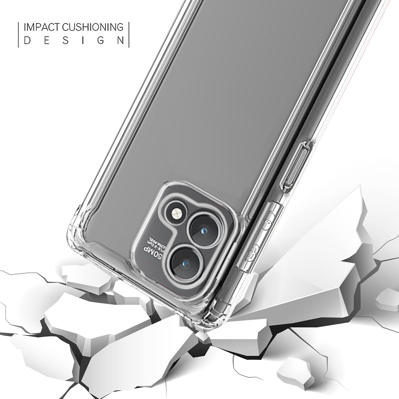 Reiko High Quality 2X Clean Pc And Tpu Bumper Case In Clear For Motorola Moto G Stylus 5G (2023)