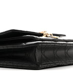 Lambskin Cannage Chain My Dior Daily Chain Pouch Black