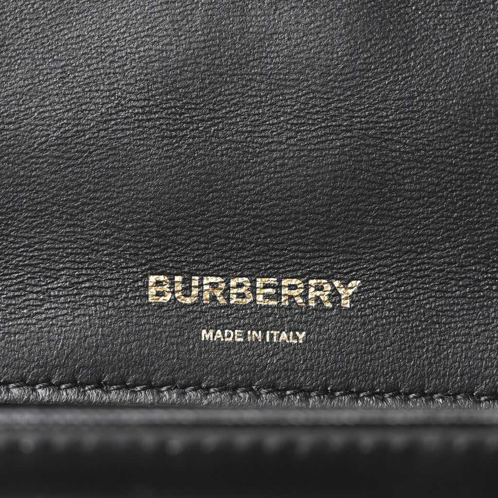 Patent Quilted Horseferry Print Lola Bum Bag Black